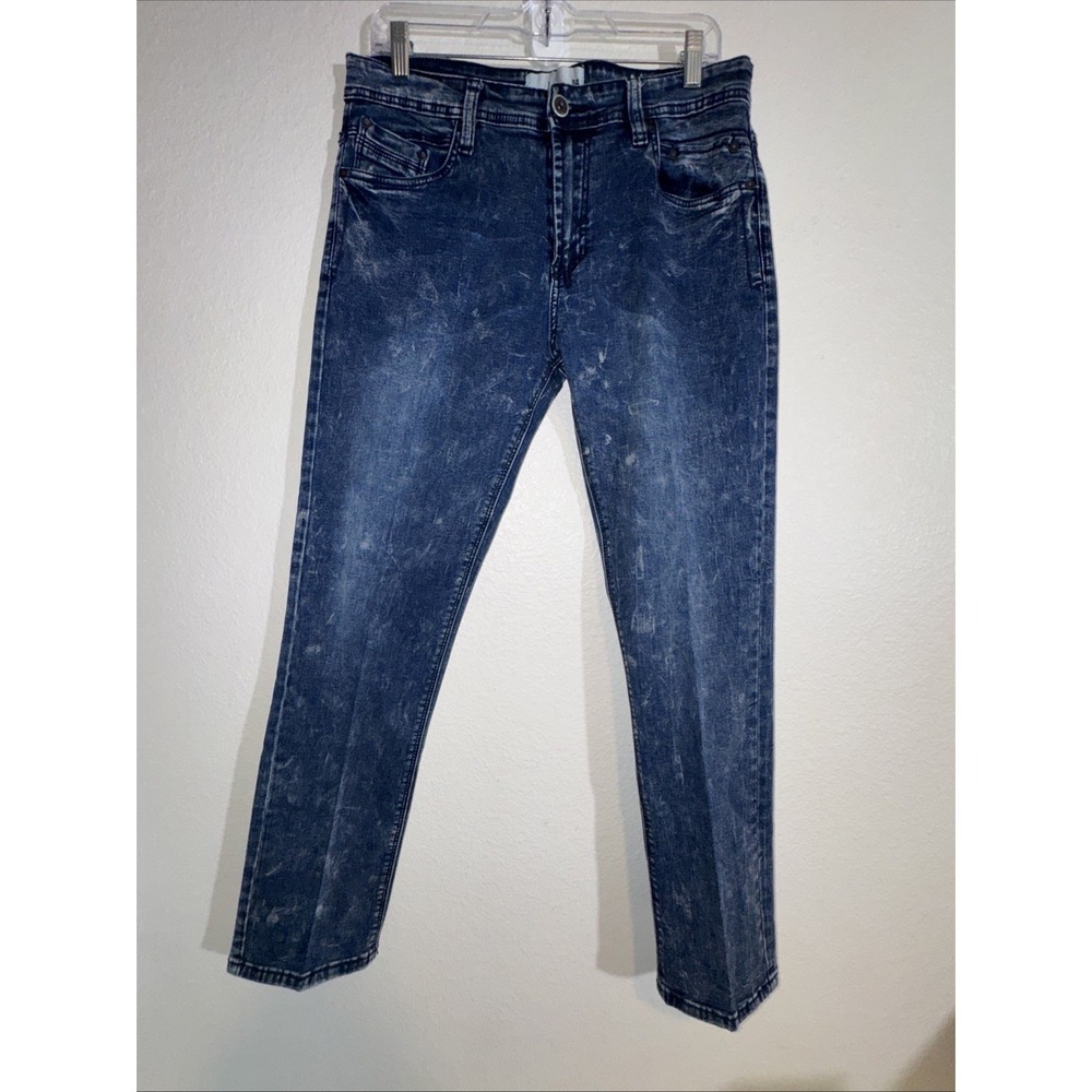 Paper Denim & Cloth Mens Jeans Size 34X30 Stretch Jeans Bleached 90's‎
